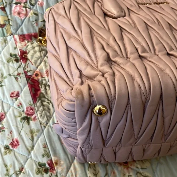 MIU MIU PINK QUILTED BAG EUC - Picture 6 of 16